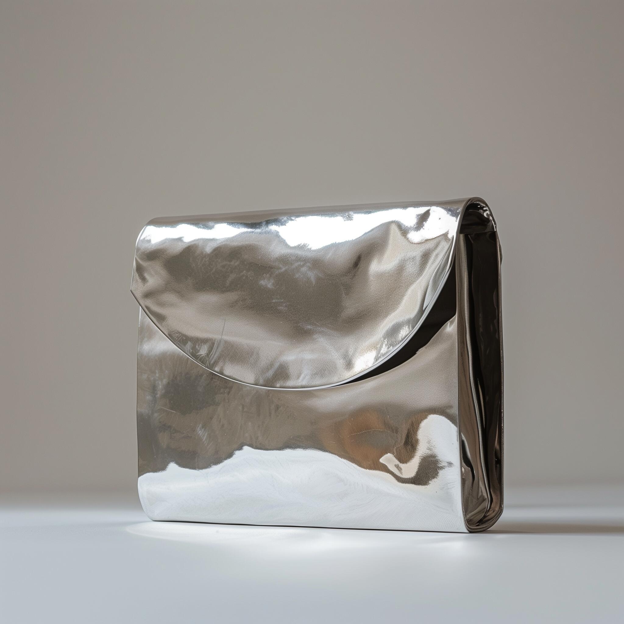 Silver women handbag